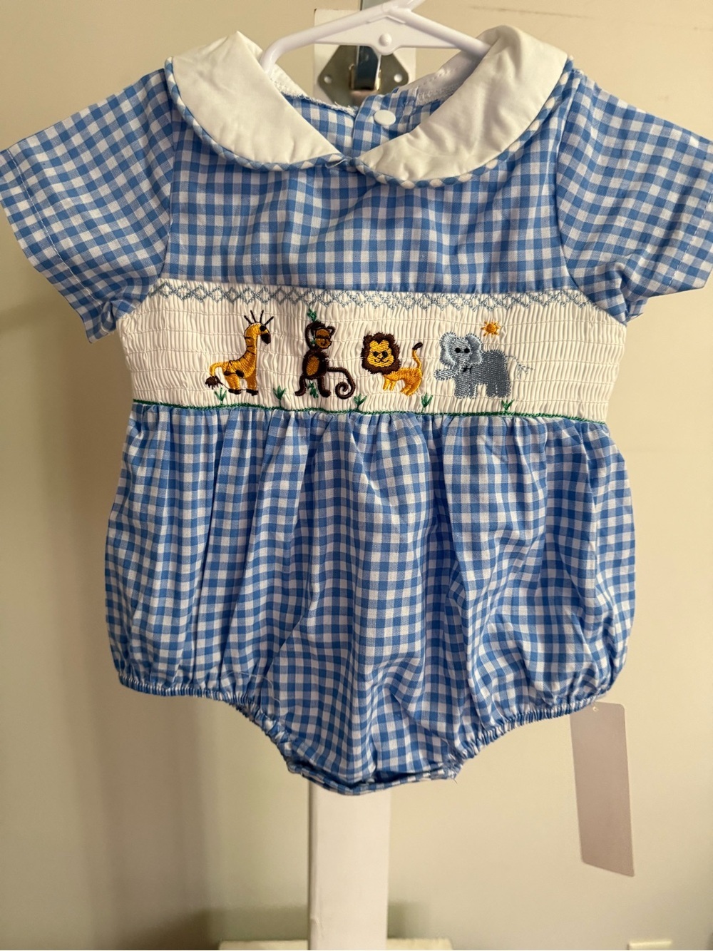 NWT Smocked Safari Romper